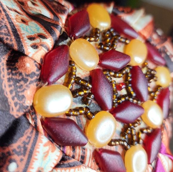 NWT Lane Bryant Satin Embellishments Paisley Halter Babydoll Top Size 22 2X/3X - Picture 3 of 16